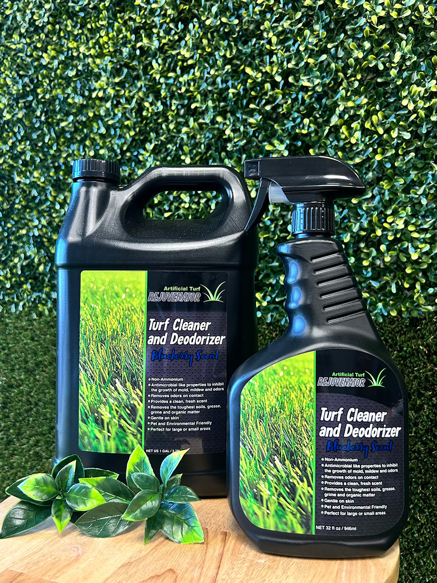 Turf Cleaner and Deodorizer (Blueberry Scent, 1gal + 32oz Duo)